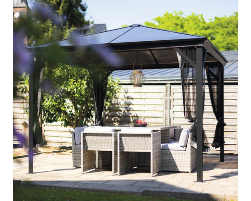 SOJAG Verona 10x10 paviljoen met klamboe 279 x 279 cm antraciet