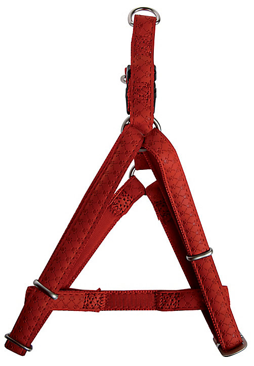 Harnais réglable Mc Leather 15mm rouge