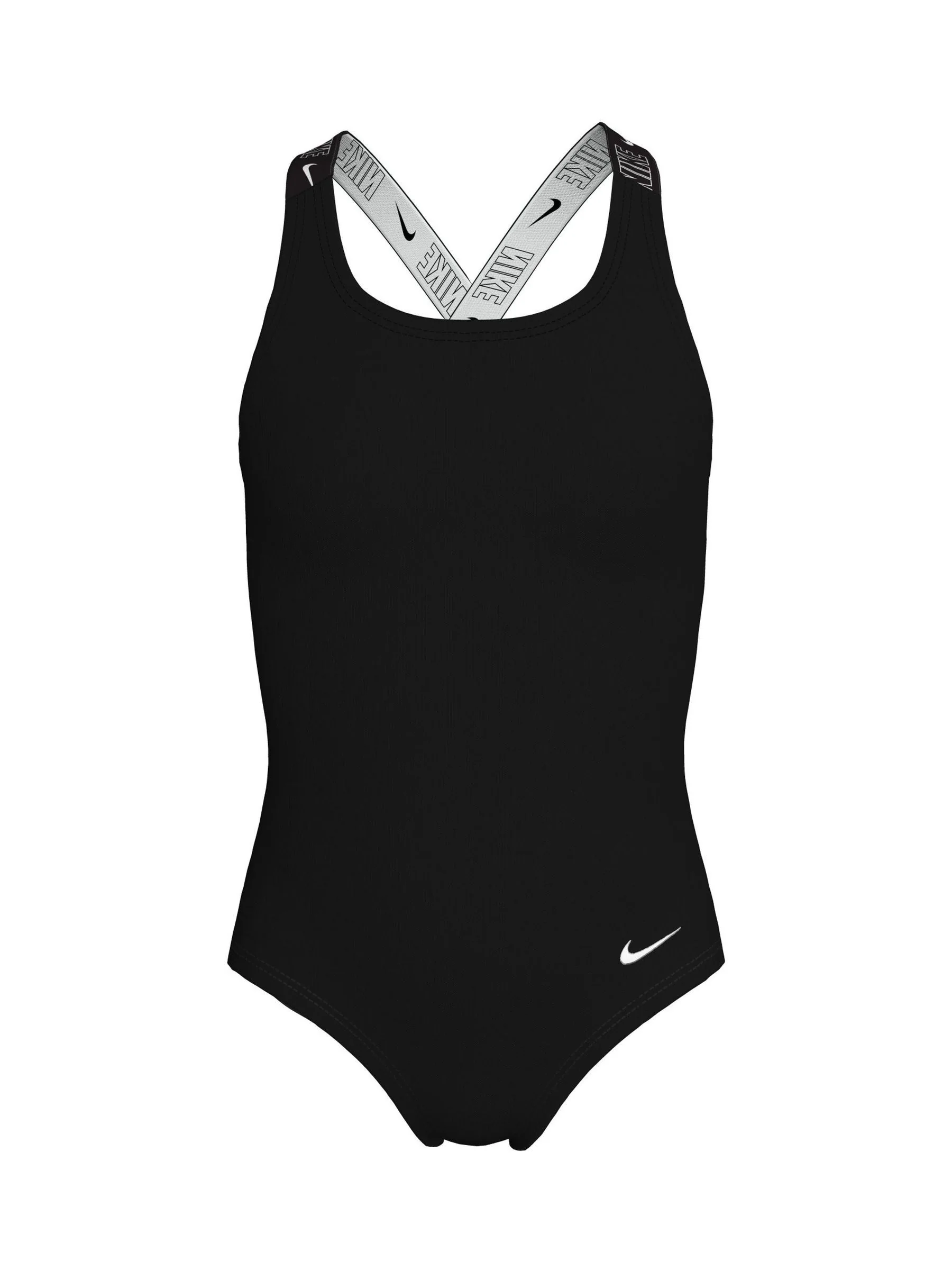 Zwart - Nike Logo Tape Crossback Zwempak 1 Stuk