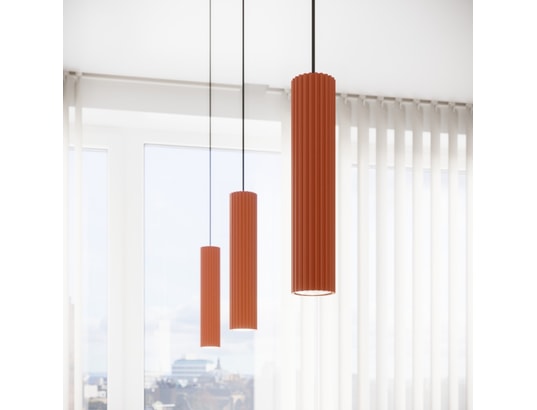 SOLLUX LIGHTING - Lampe à poser karbon rouge ocre