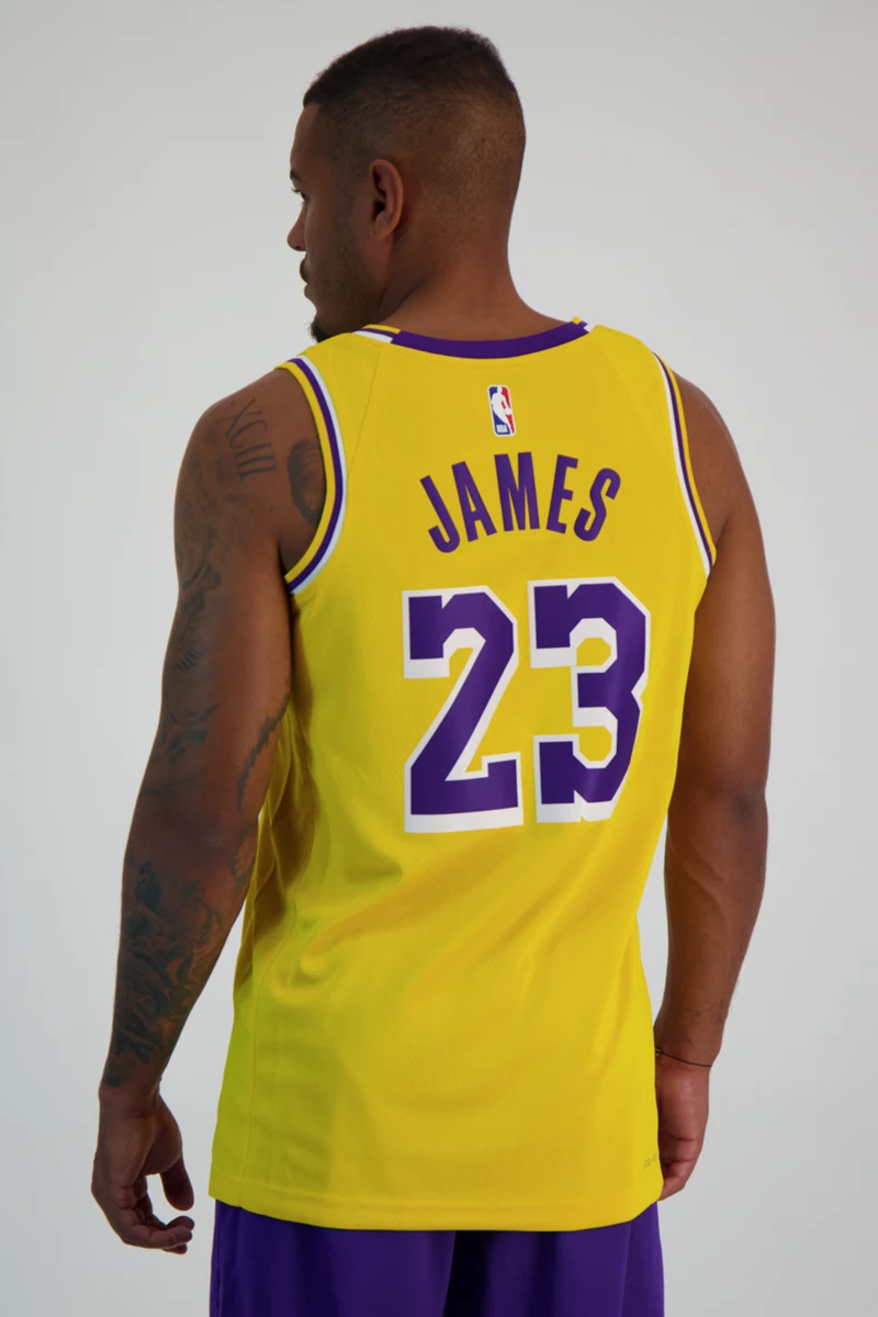Nike Los Angeles Lakers Icon Edition LeBron James Herren Basketballtrikot