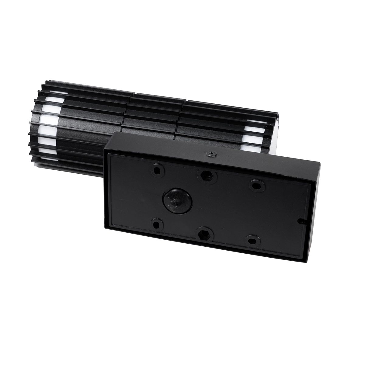 Buiten wandlamp zwart met bewegingssensor 2-lichts - Boris