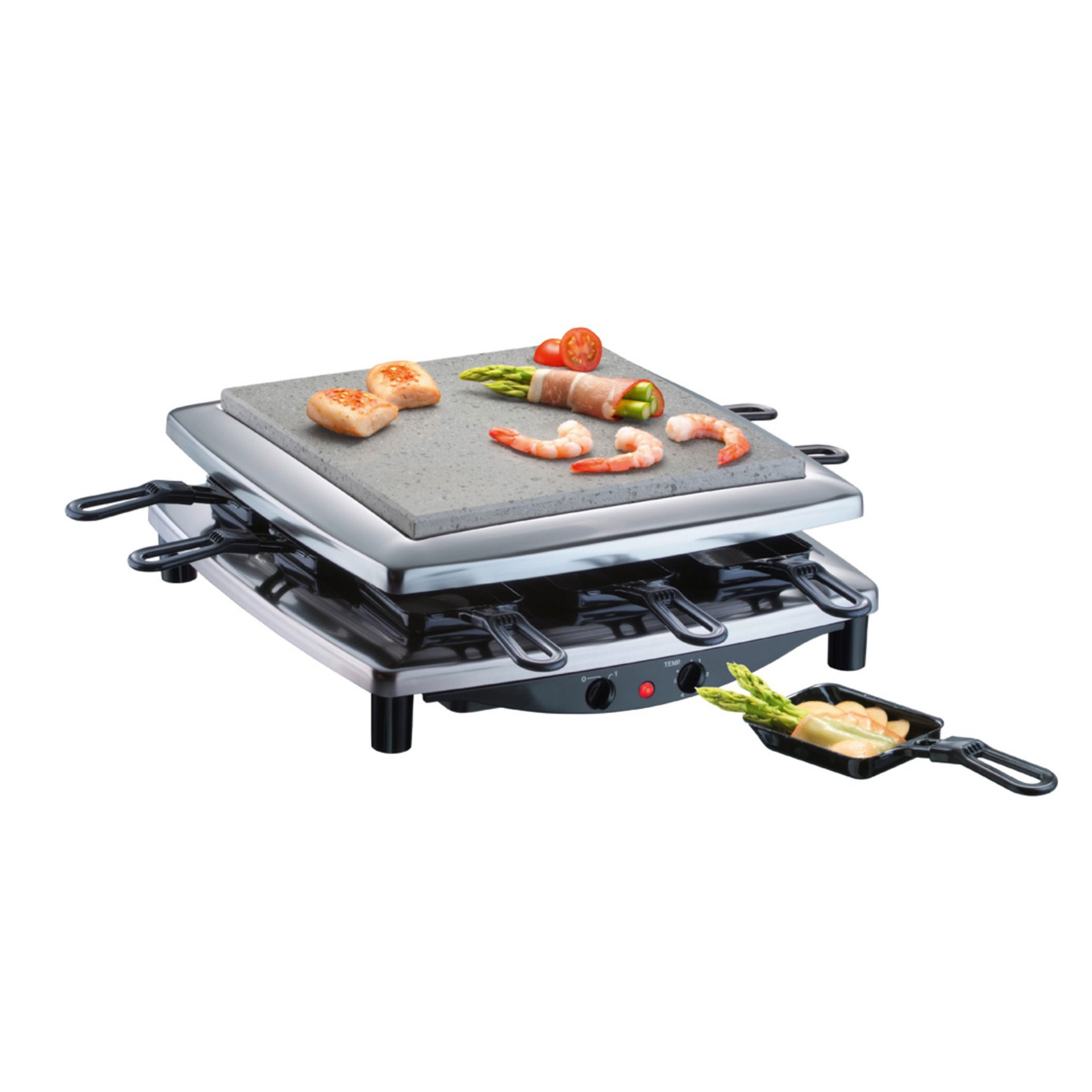 STEBA Raclette RC 3 PLUS - Chrom - 1450 Watt