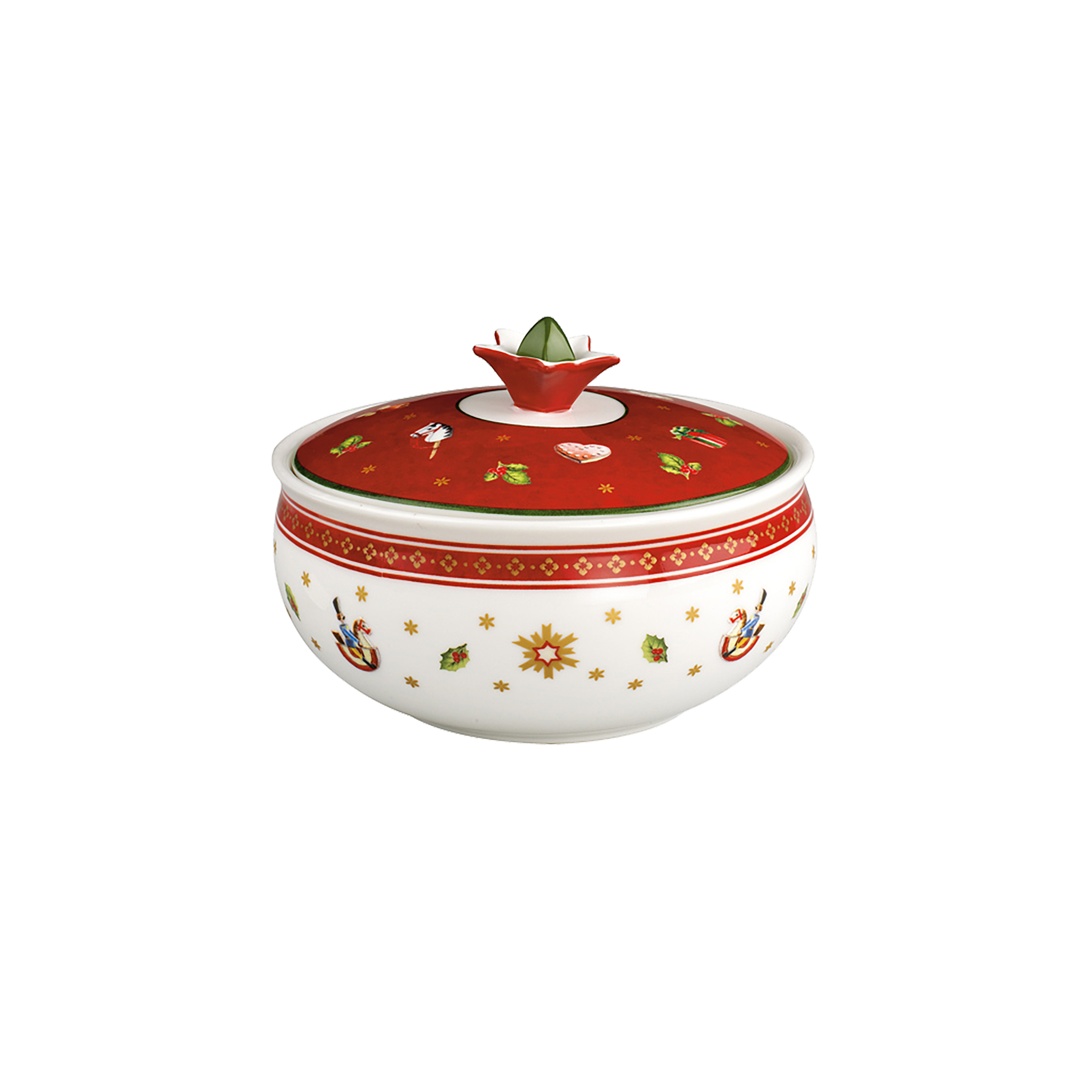Toy's Delight Sugar bowl Red, 14.3 oz, Premium Porcelain