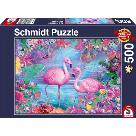 Schmidt Spiele Puzzle - Flamingos, 500 Teile