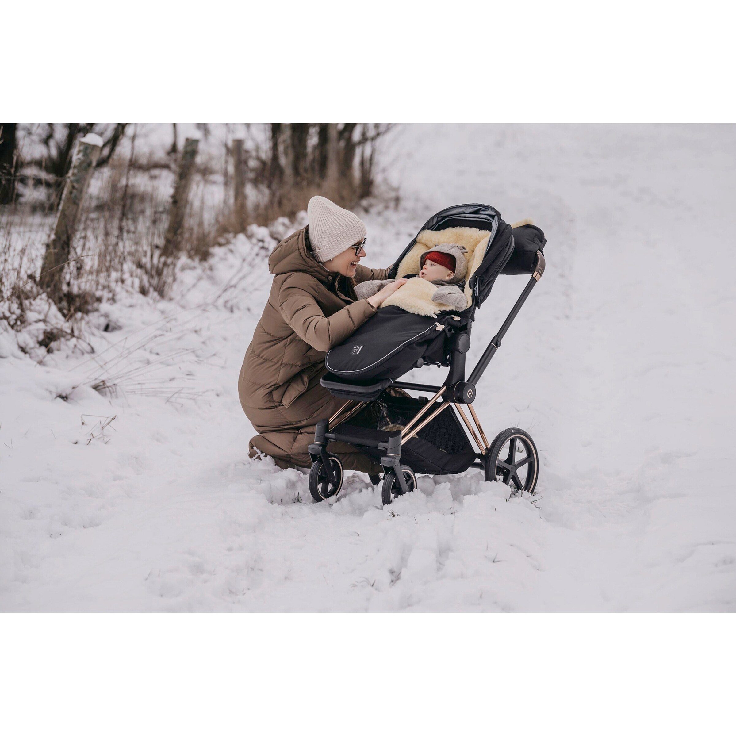 Kaiser Winterfußsack LOVE THE NATURE black