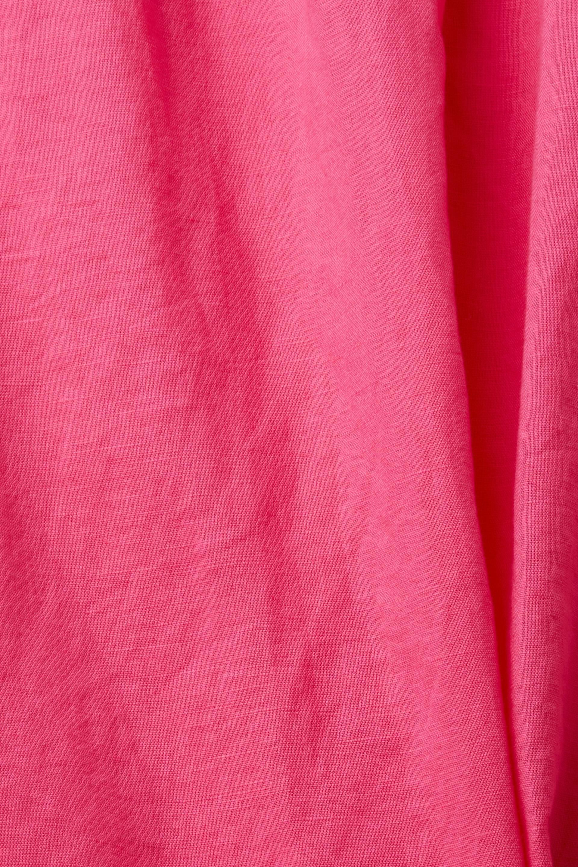 Blouse sans manches en lin mélangé