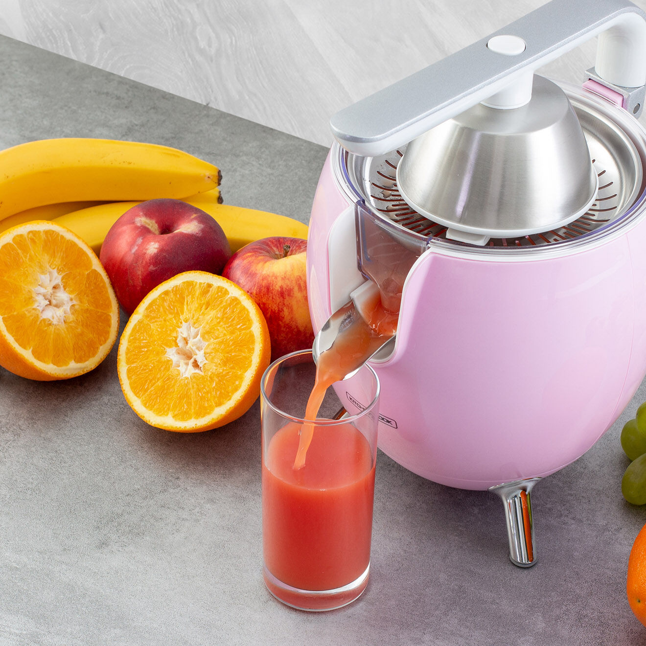 Kitchencook Presse-Agrume électrique rose - 550 ml