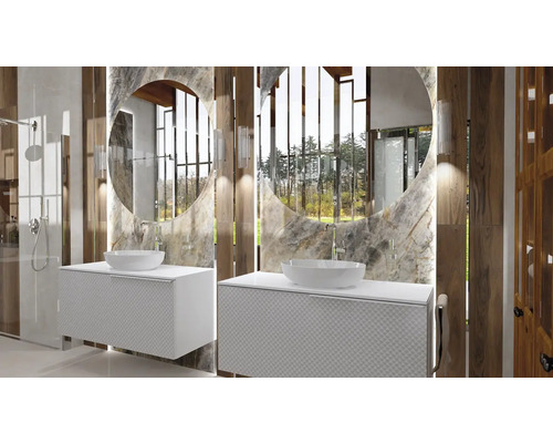 Jungborn opzetwastafel 520 x 395 mm wit glanzend