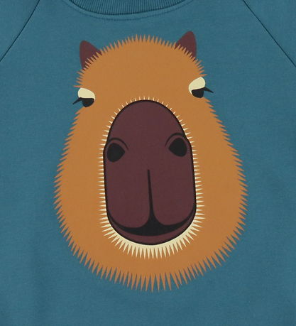 DYR-Cph Sweatshirt - Animal Bellow - Dark Slate Capivar