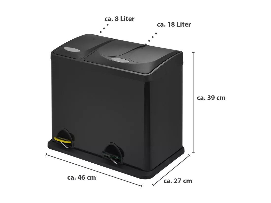 Poubelle de tri sélectif Acier inoxydable
