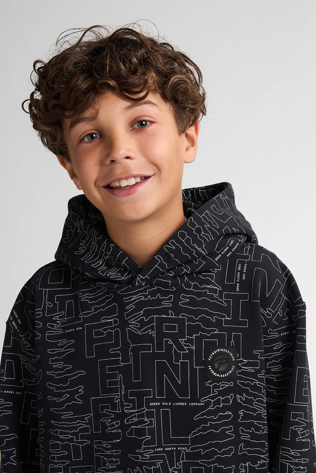 Petrol Industries hoodie zwart