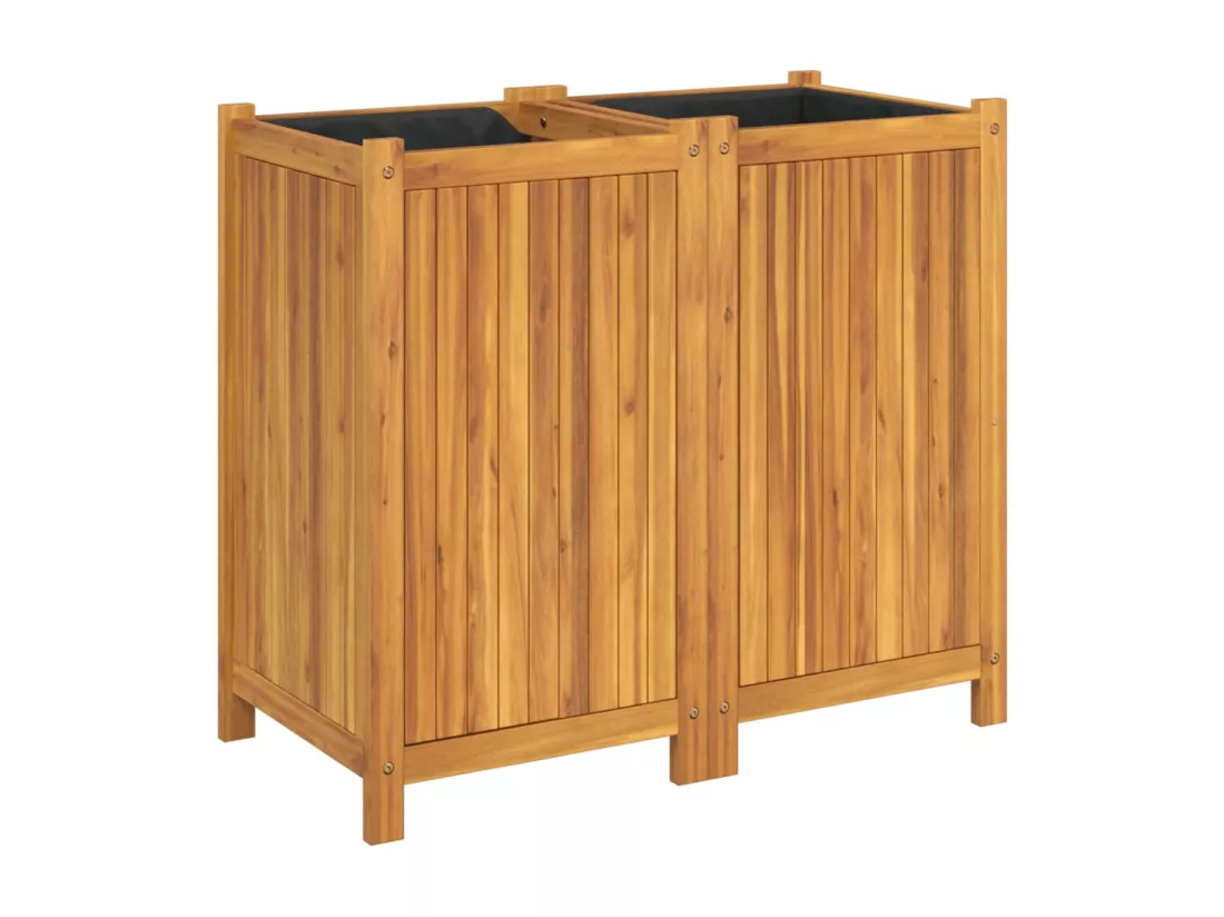Jardinière bac lit surélevé bois marron 80 x 42 x 75 cm 02_0038146