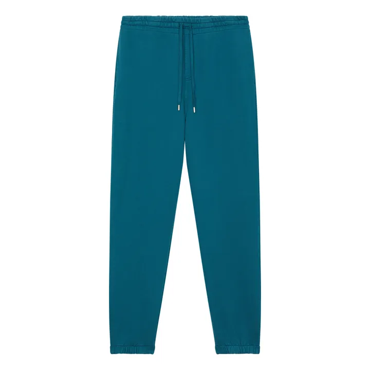 SMALLABLE BASICS Jogging Slim Homme Coton Bio | Vert canard