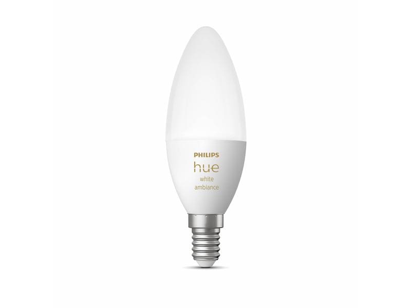 Philips Hue Leuchtmittel White Amb. Einzelpack E14 320 lm Per Bluetooth steuerbares Hue E14-Leuchtmittel