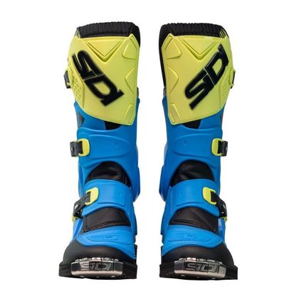 Bottes cross Sidi FLAME - ENFANT - Bleu / Jaune