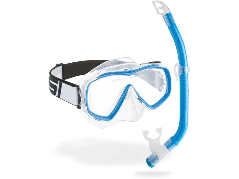 CRESSI Estrella Junior   Top Snorkel Combo Blue Schnorchel-Set