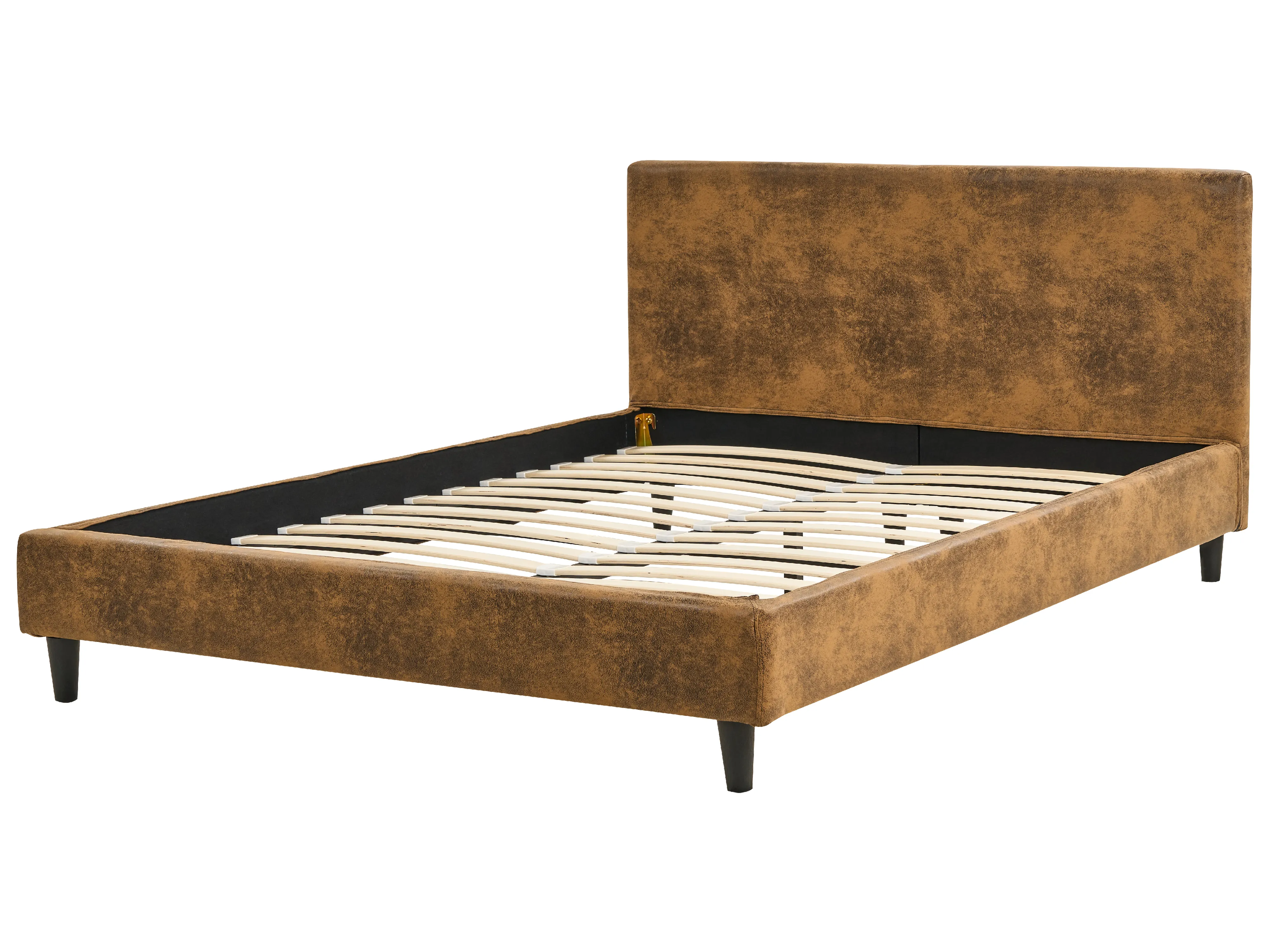 Bedframe hoes Kunstleer FITOU 140 x 200 cm Bruin