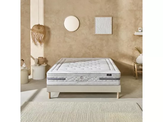 NUIT DE COTON | Matelas SERENADE 140x190 cm | Ressorts ensachés