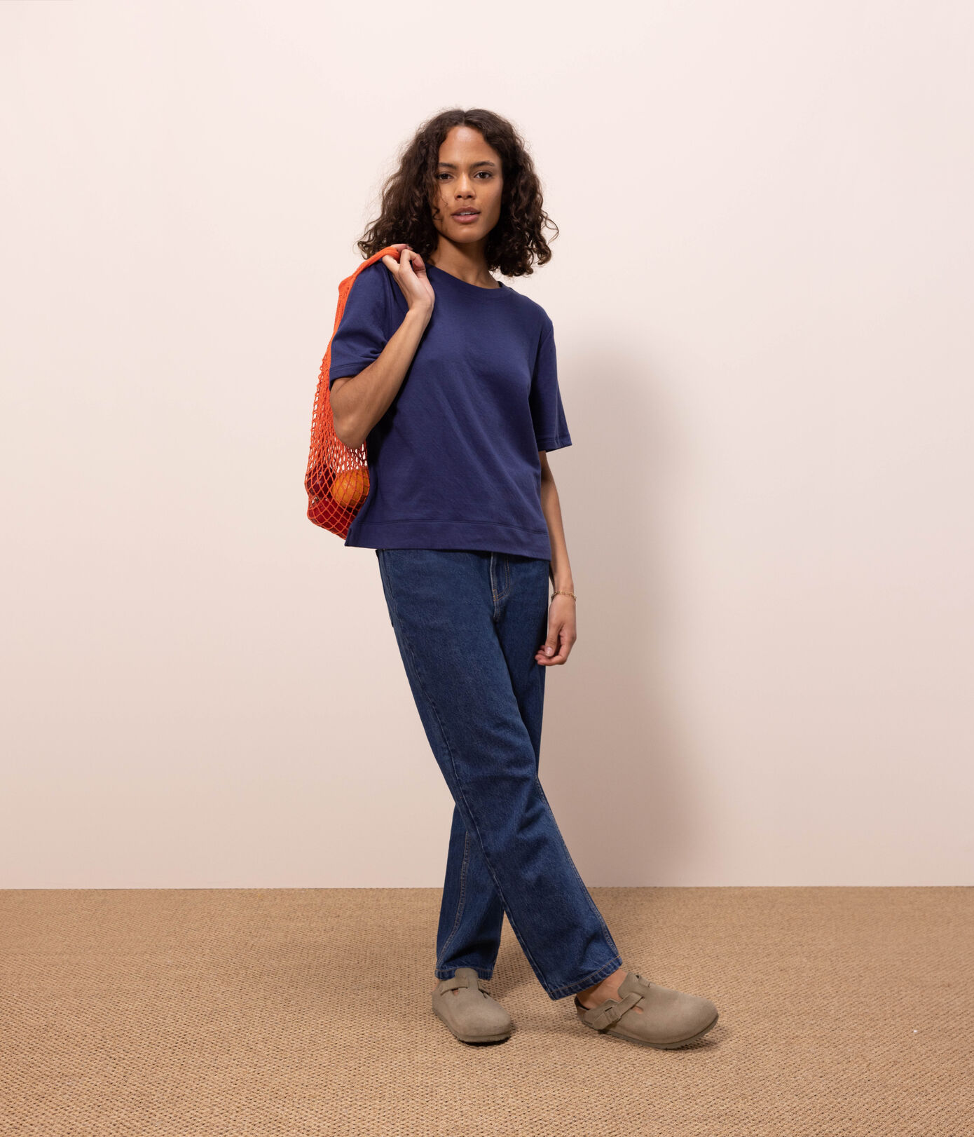 T-shirt LE BOXY en coton Femme