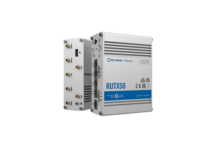 Teltonika LTE-Industrierouter RUTX50 5G, WiFi-5, 5x GE LAN RUTX50 Industrierouter 5G/LTE