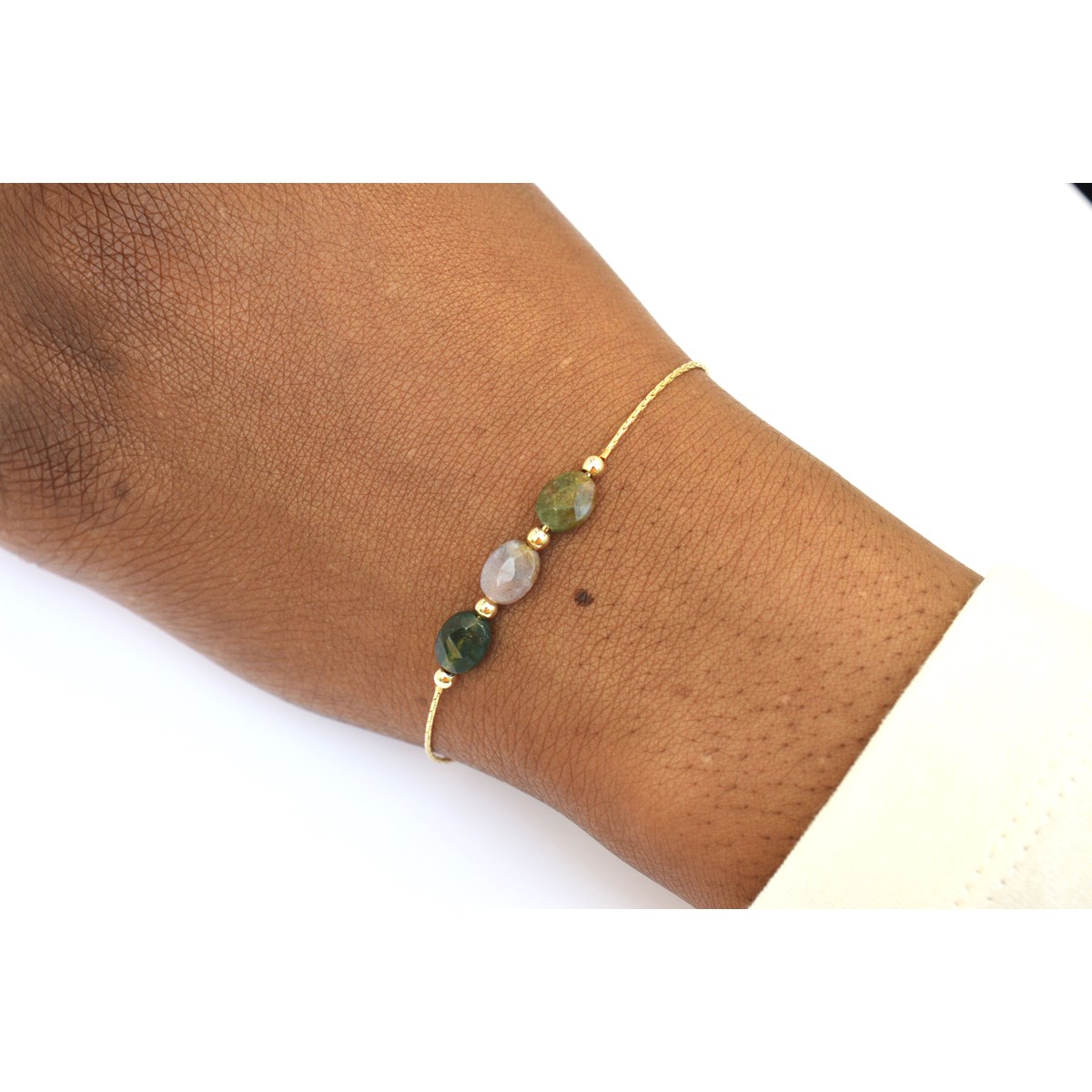 Bracelet orné de perles d 'Agate indienne