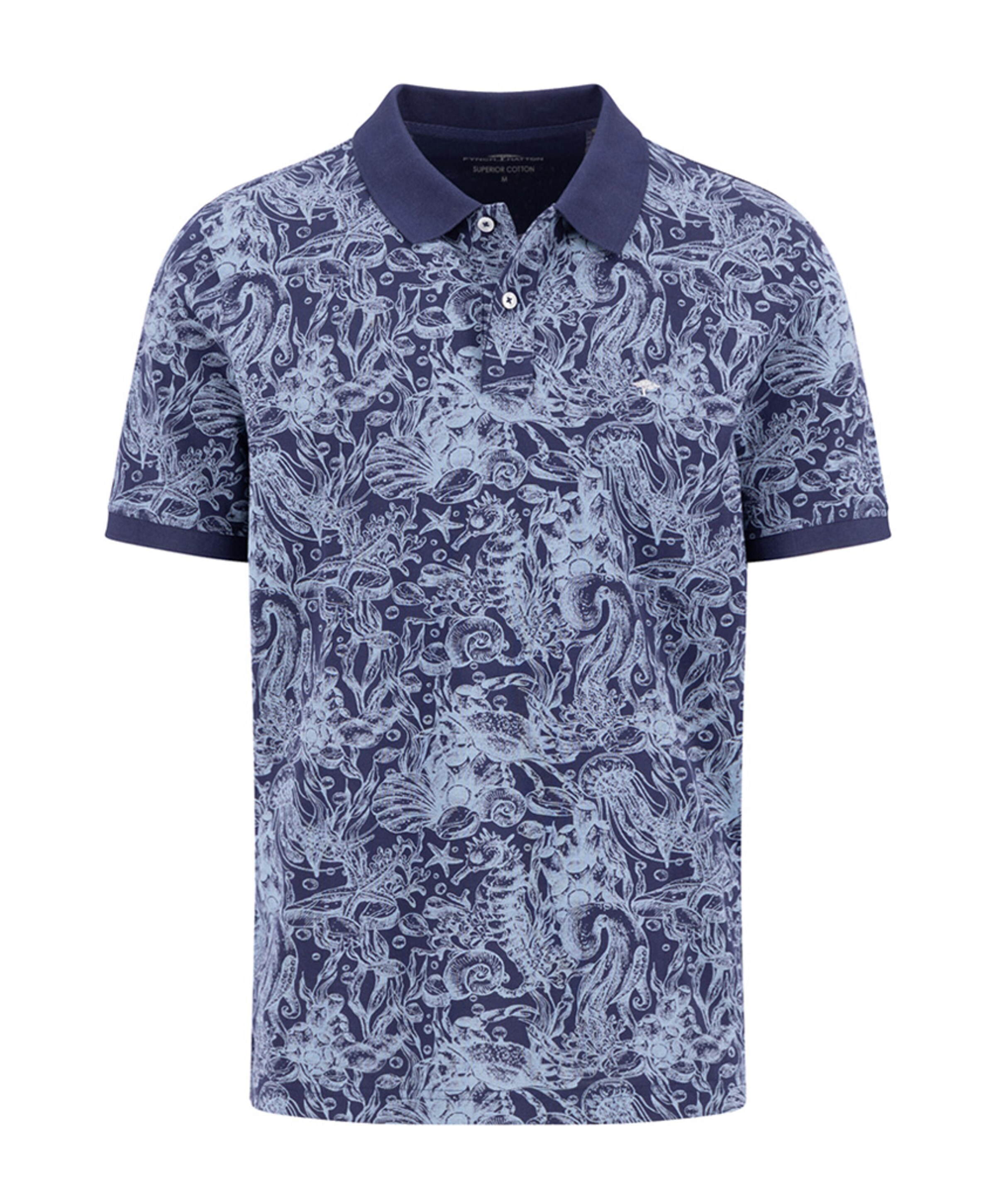 Fynch-Hatton Heren polo blauw