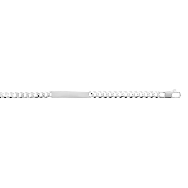 Gourmette Homme - Argent 925 - Chaîne gourmette - Largeur : 6 mm - Longueur : 18 cm