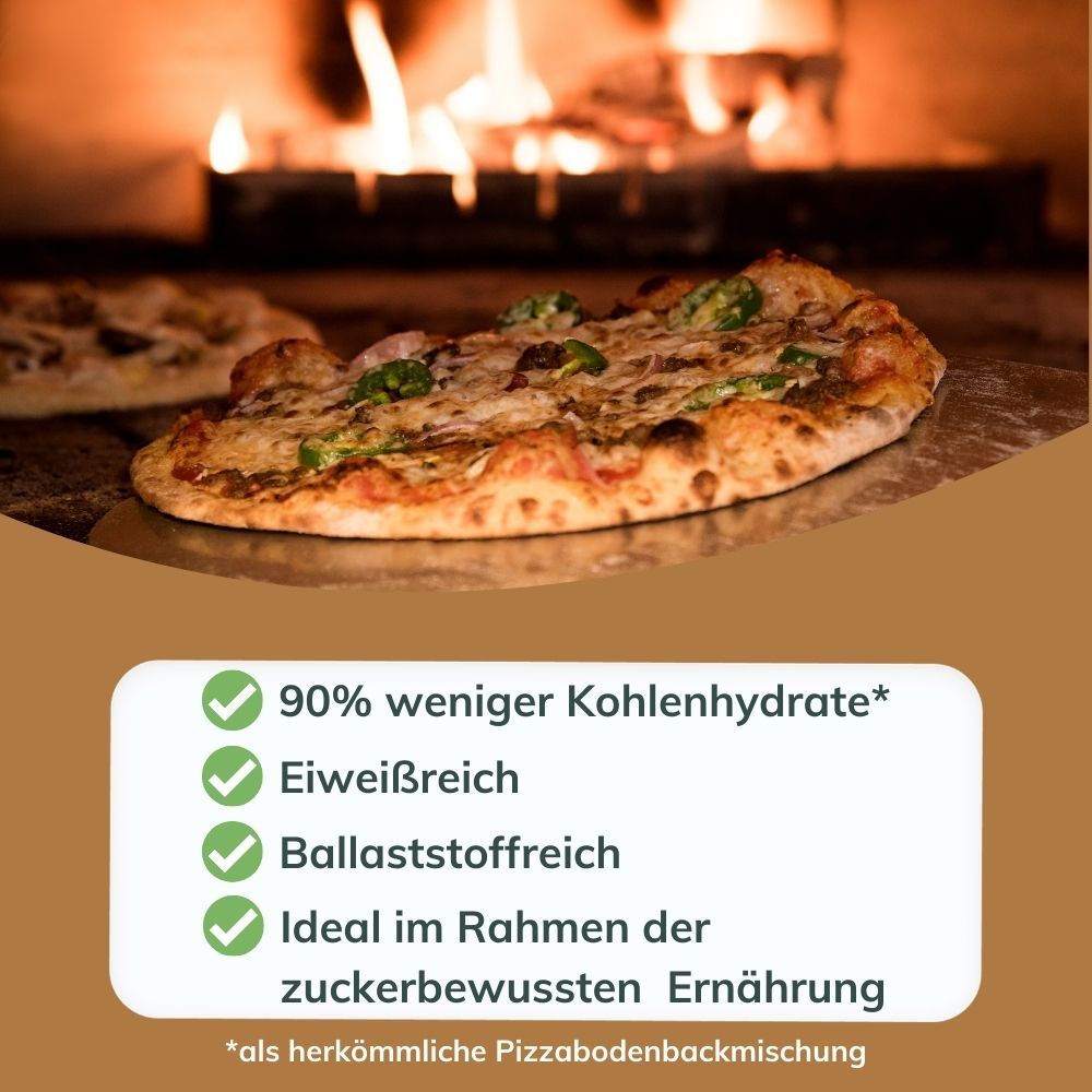 Laibmann's kohlenhydratreduzierte Pizzateig-Backmischung