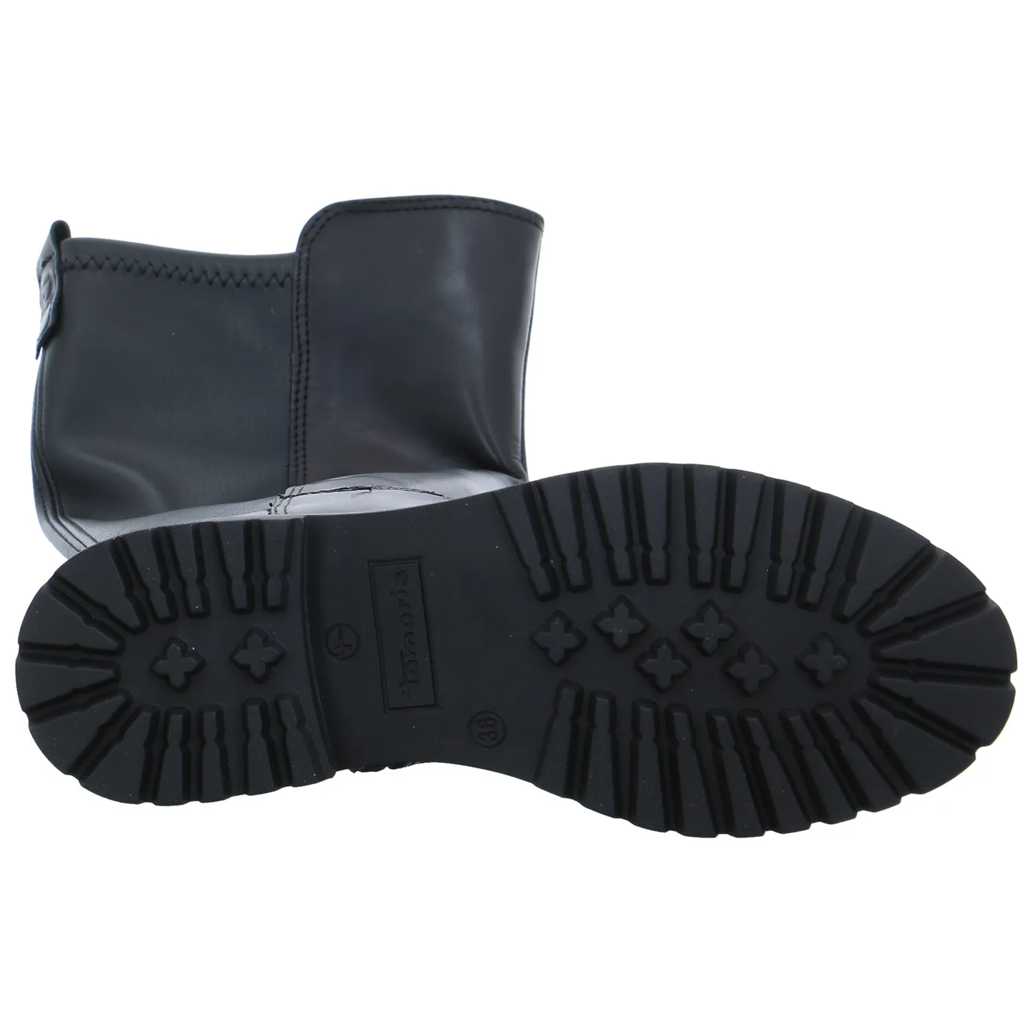 TAMARIS Stiefel Schwarz Leder