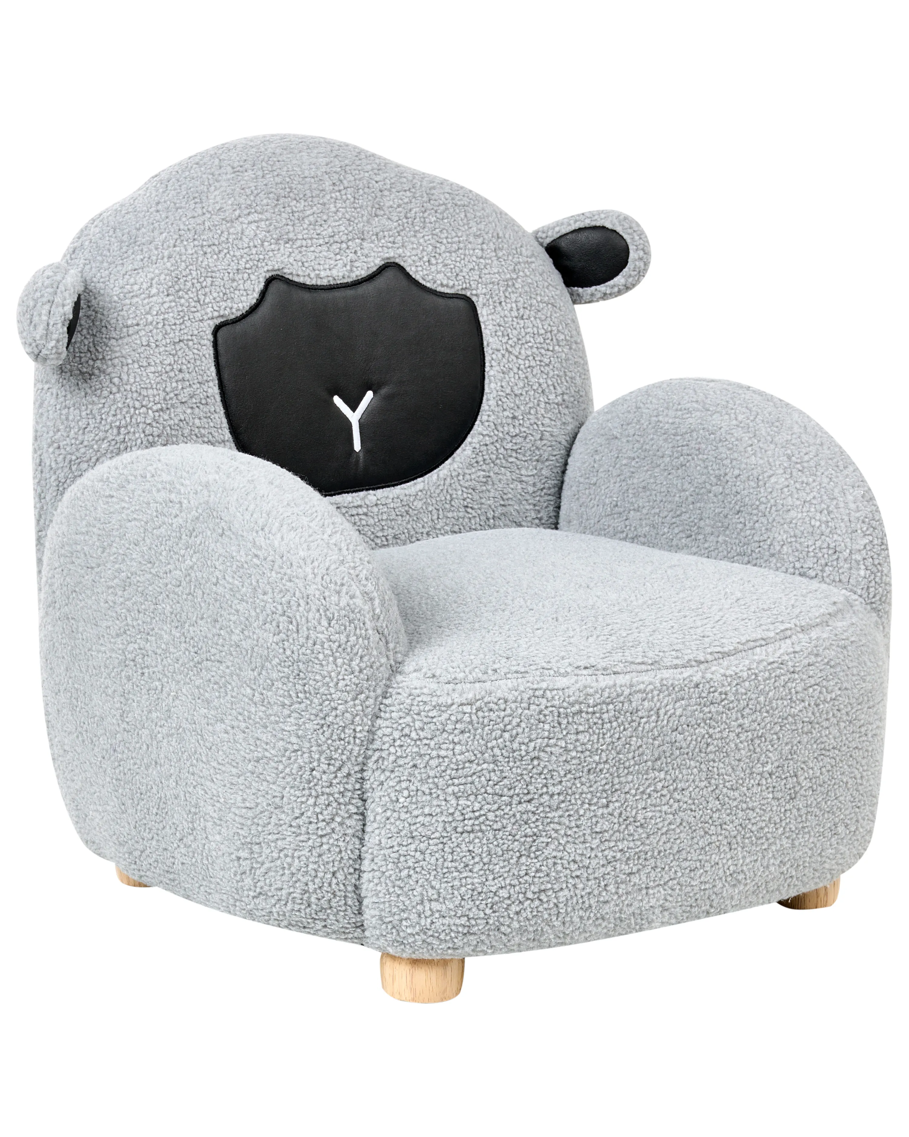 Kinderfauteuil Schaap ULA Bouclé Grijs