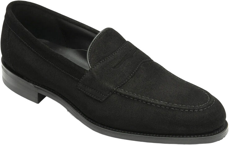 Loake IMPERIAL BLACK SUEDE Black