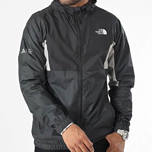 Coupe-Vent Capuche Wind Track Noir Gris