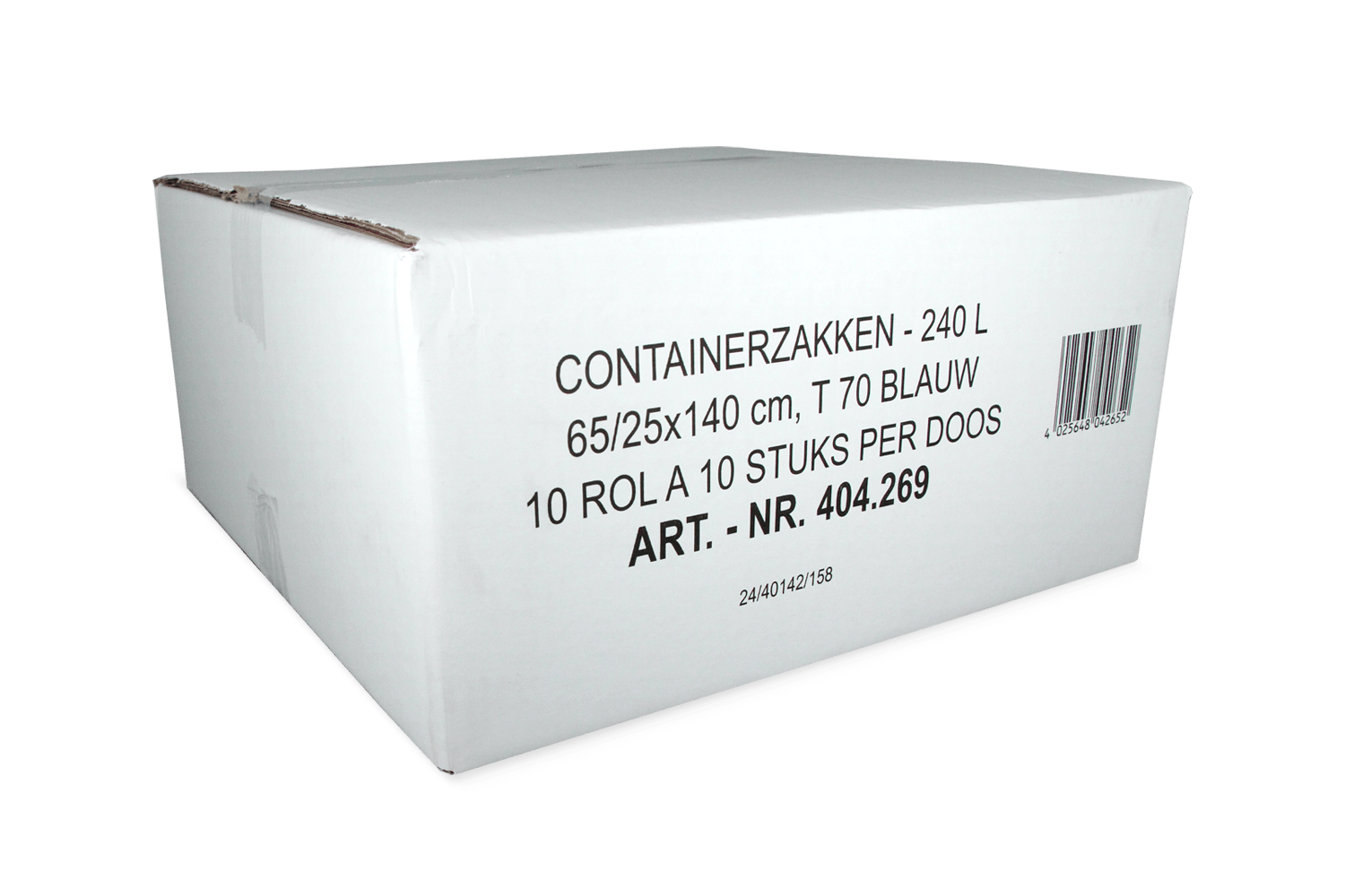 Vuilniszakken 240L 10 rollen 10 zakken (blauw)
