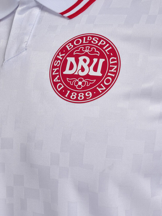 Hummel DBU Danmark 24 Udebanetrøje Voksen Hvid