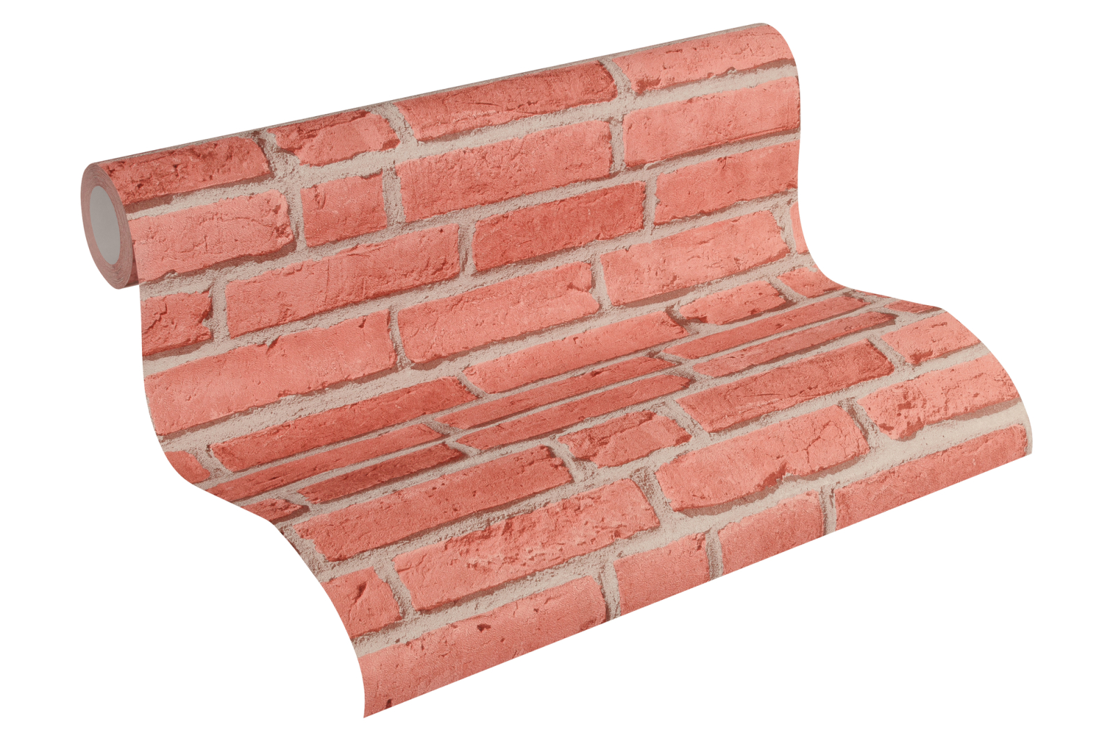 Vliestapete BEST OF WOOD´N STONE 2ND EDITION - rot-grau - 10 Meter