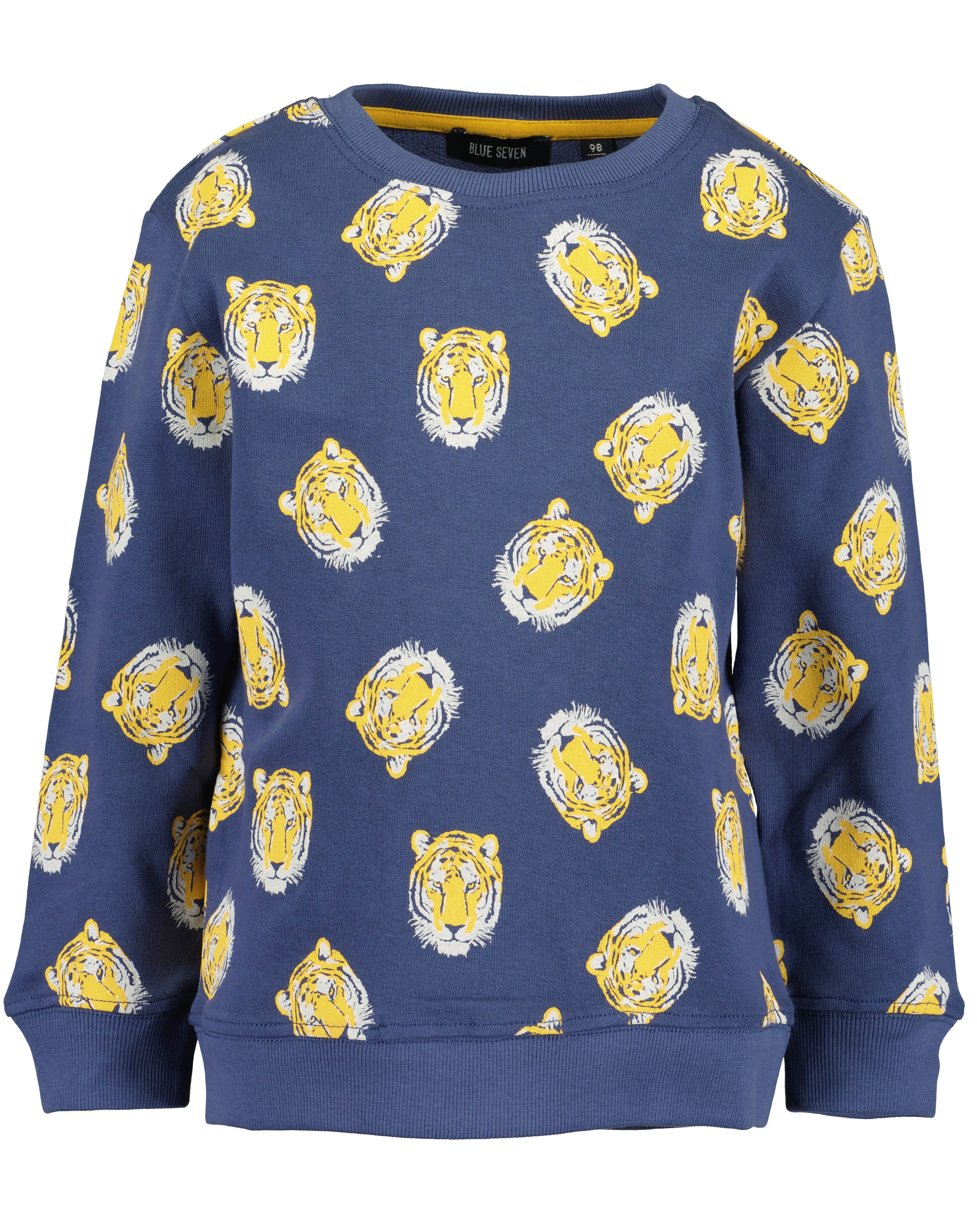 Sweatshirt TIGER AOP in jeansblau
