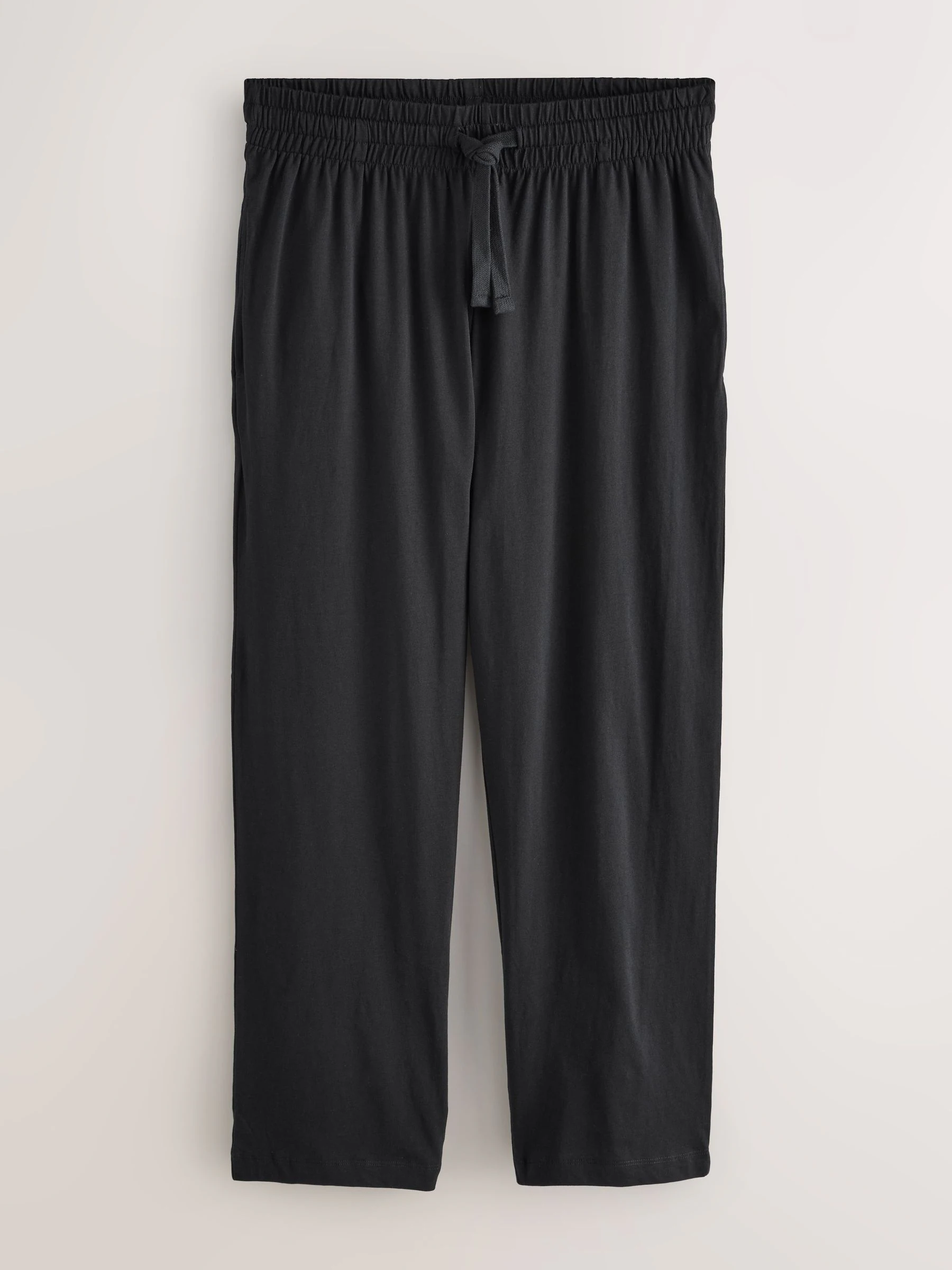 Chocoladebruin/zwart - Jersey pyjamaset met lange mouwen