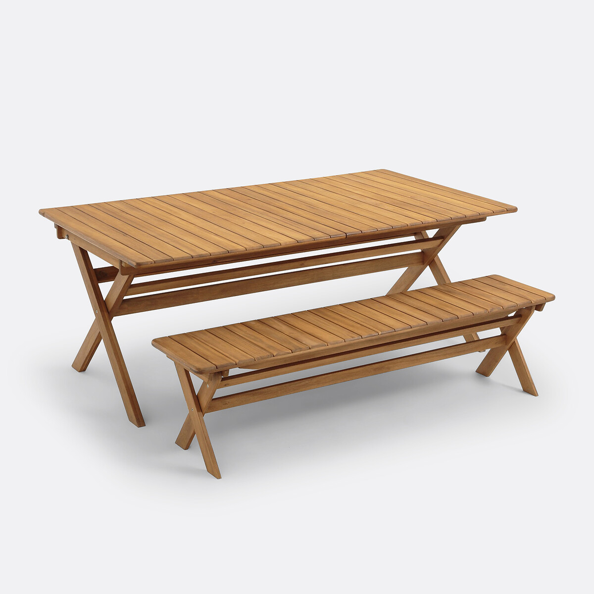 LA REDOUTE INTERIEURS<br>Mesa dobrável para jardim Réalto, acácia, 2 extensões