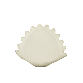 Kandelaar schelp keramiek blauw/rood