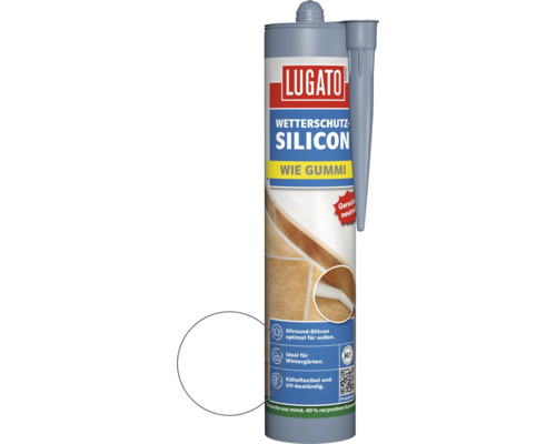 Lugato Weerbestendige Siliconen, Zoals Rubber, Transparant, 310 ml
