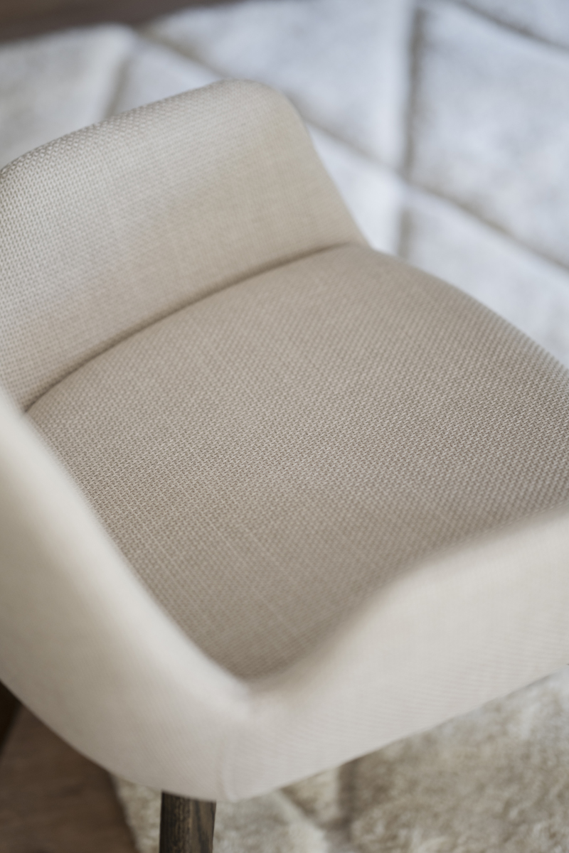 Eetkamerstoel Drimsdale gestoffeerd Beige