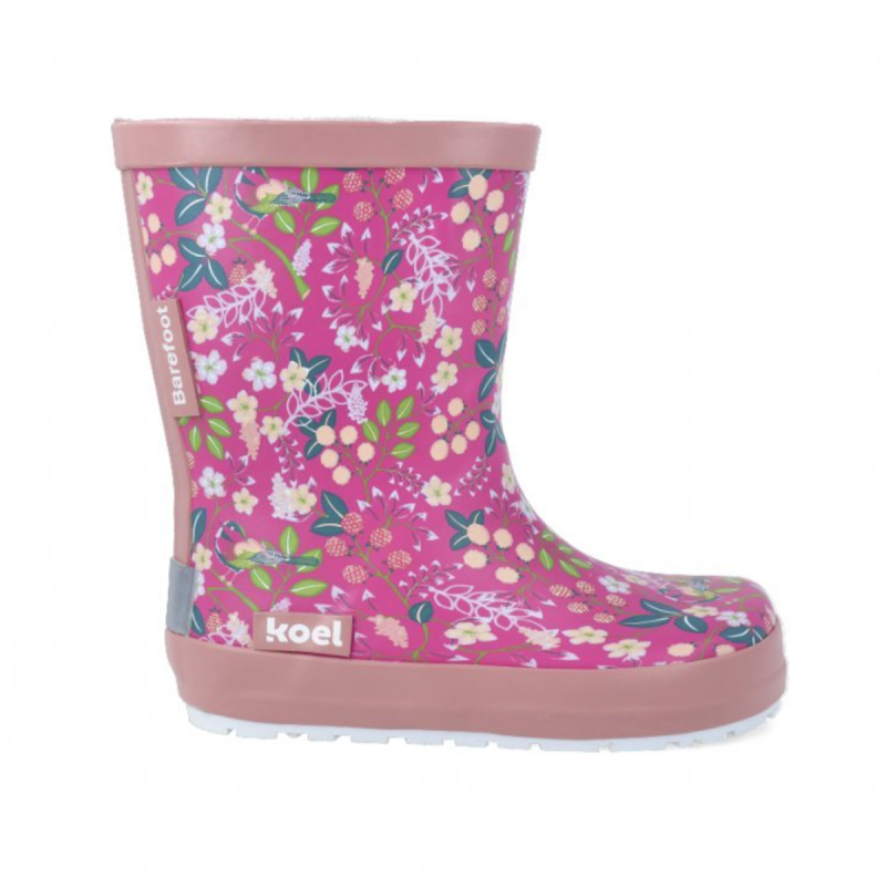 Koel Koel Wellie Barefoot Flowers Fuchsia