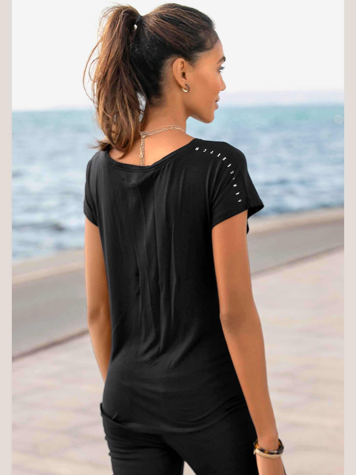 T-shirt à manches courtes encolure ronde