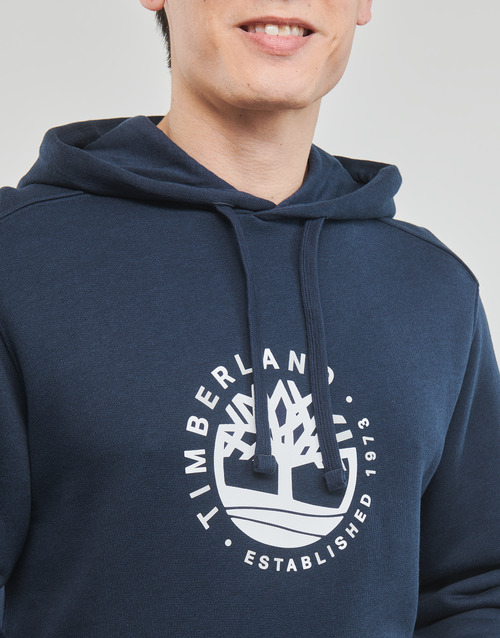 Timberland - REFIBRA LOGO HOODED SWEATSHIRT (REGULAR LB) - Noir