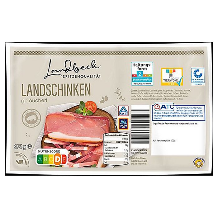 LANDBECK Schinkenstücke 375 g, Landschinken