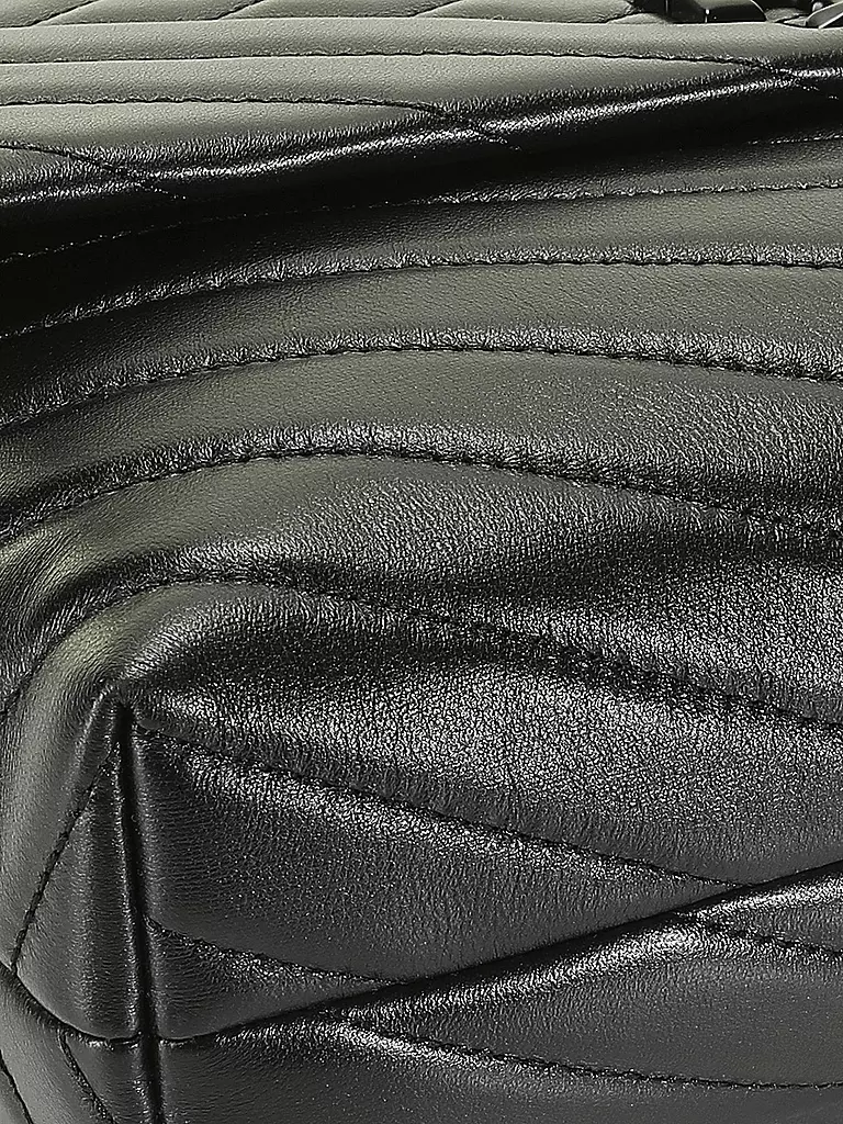 TORY BURCH Ledertasche - Schultertasche CONVERTIBLE SHOLUDER BAG schwarz
