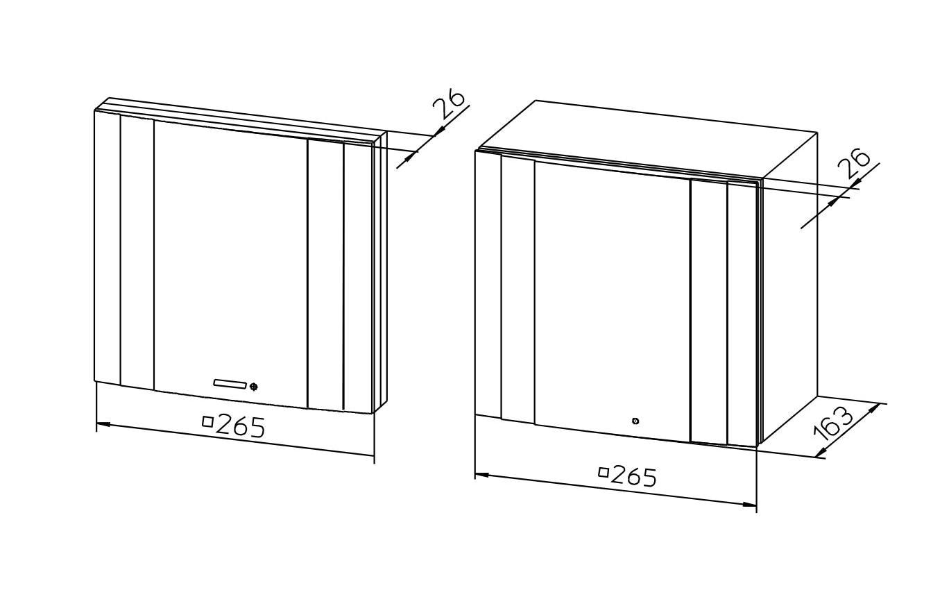 Ventilatoreinsatz mit Fassade und Nachlauf VEZ100, Weiss<br>Ventilatoreinsatz mit Fassade und Nachlauffunktion