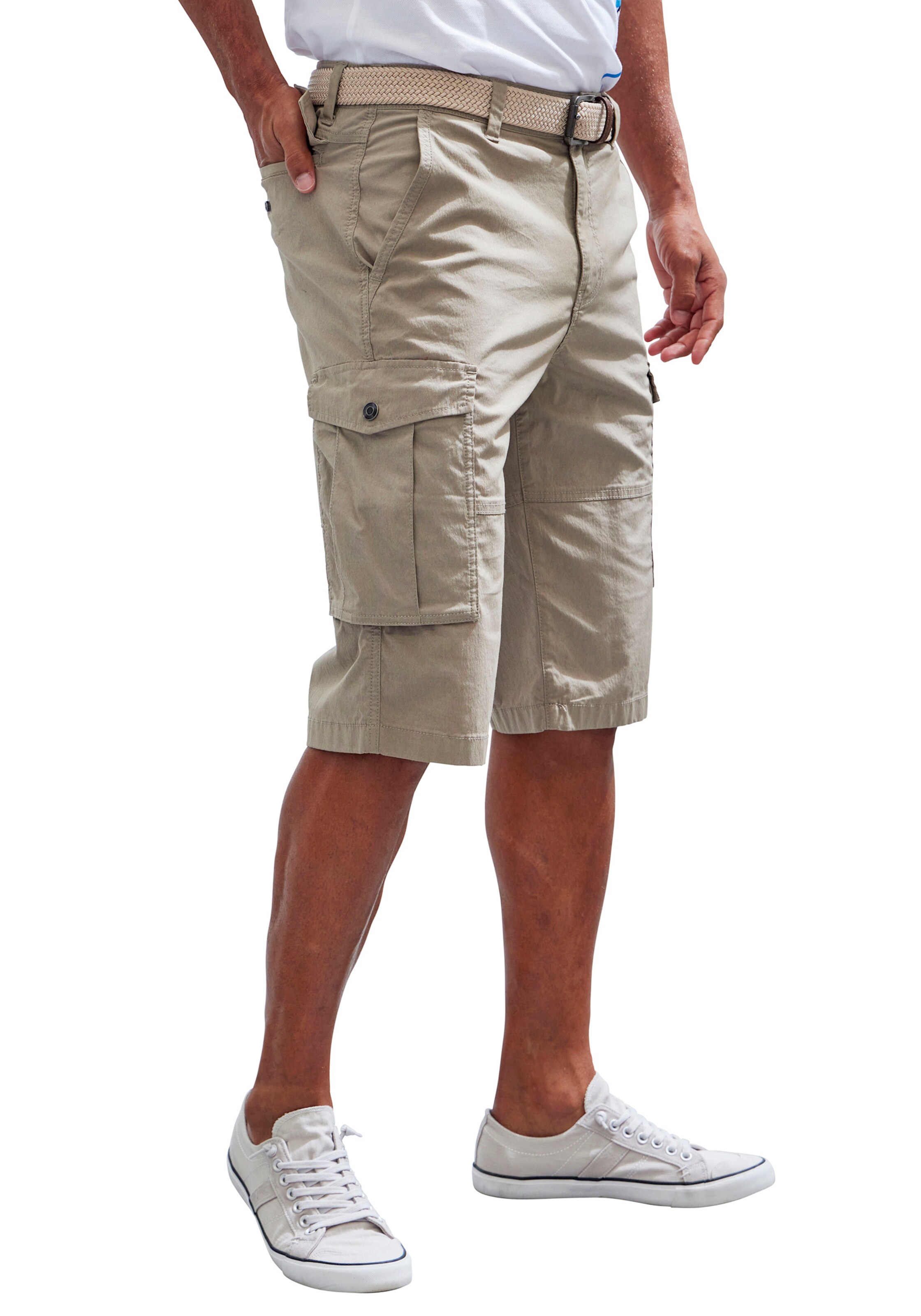 Cargobermudas in beige