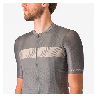 Maillot Manches Courtes Castelli Unlimited Endurance Gris